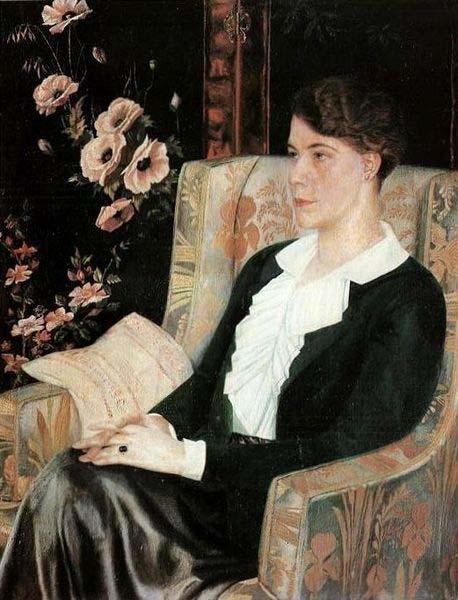 Pavel Filonov Portrait of E. N. Glebova oil painting image